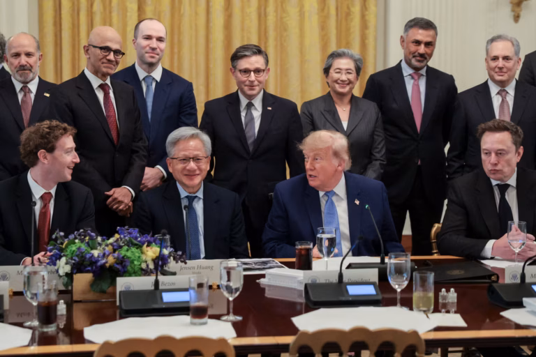 Trump, AI CEOs sign voluntary safety pact, back data center expansion